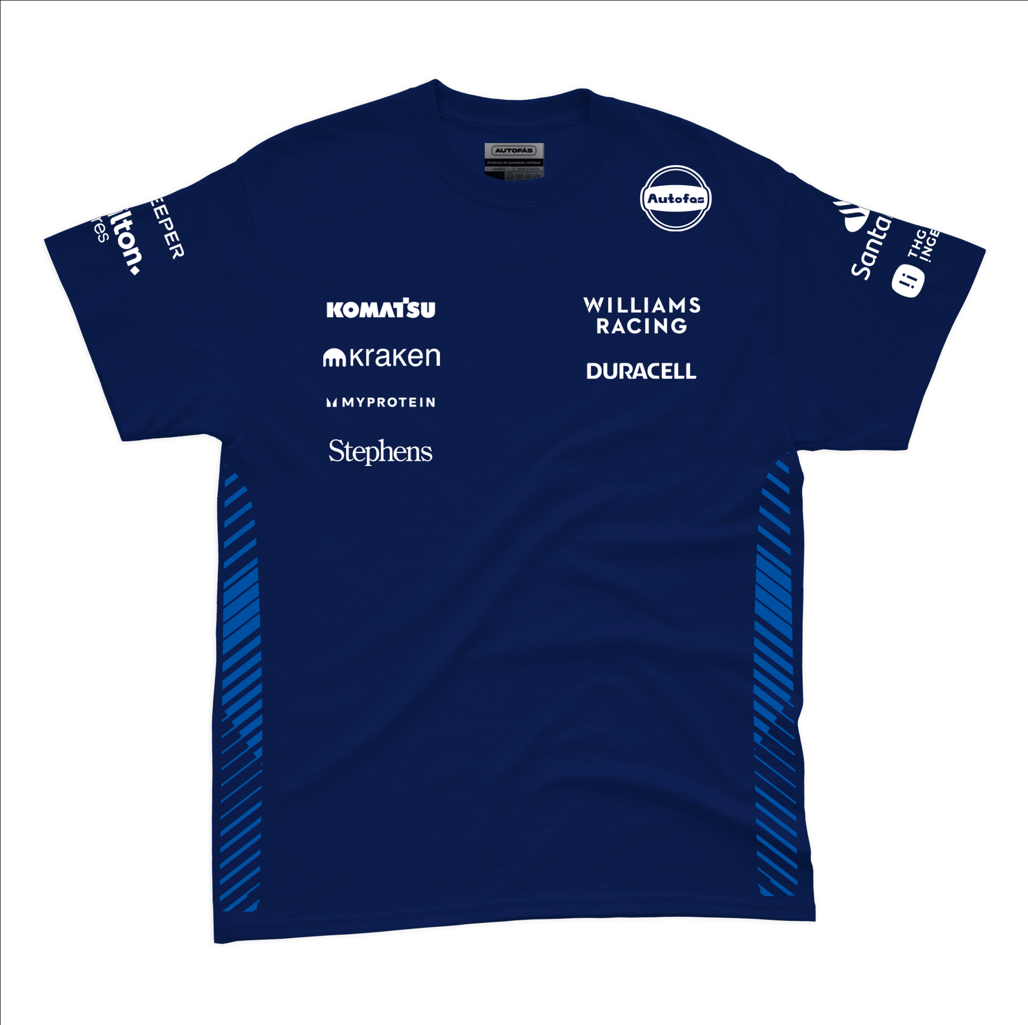 Camiseta Algodao Williams Equipe Azul Marinho 2025