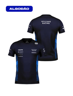 Camiseta Algodão Williams Equipe Azul Marinho 2025