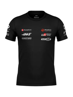 Camiseta Algodão Haas Equipe Preto 2025