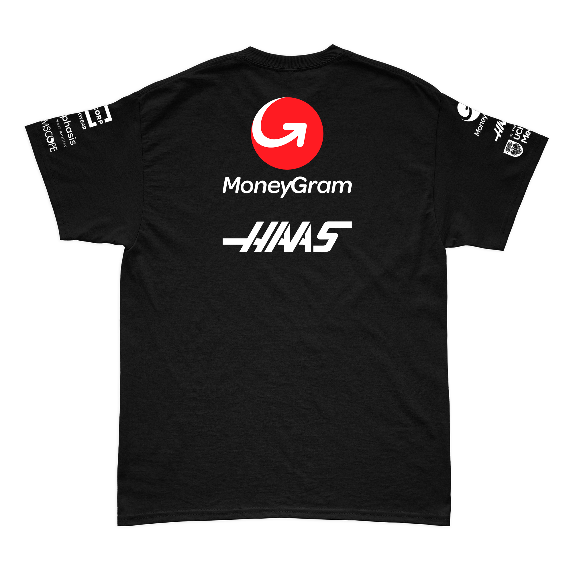 Camiseta Algodao Haas Equipe Preto 2025