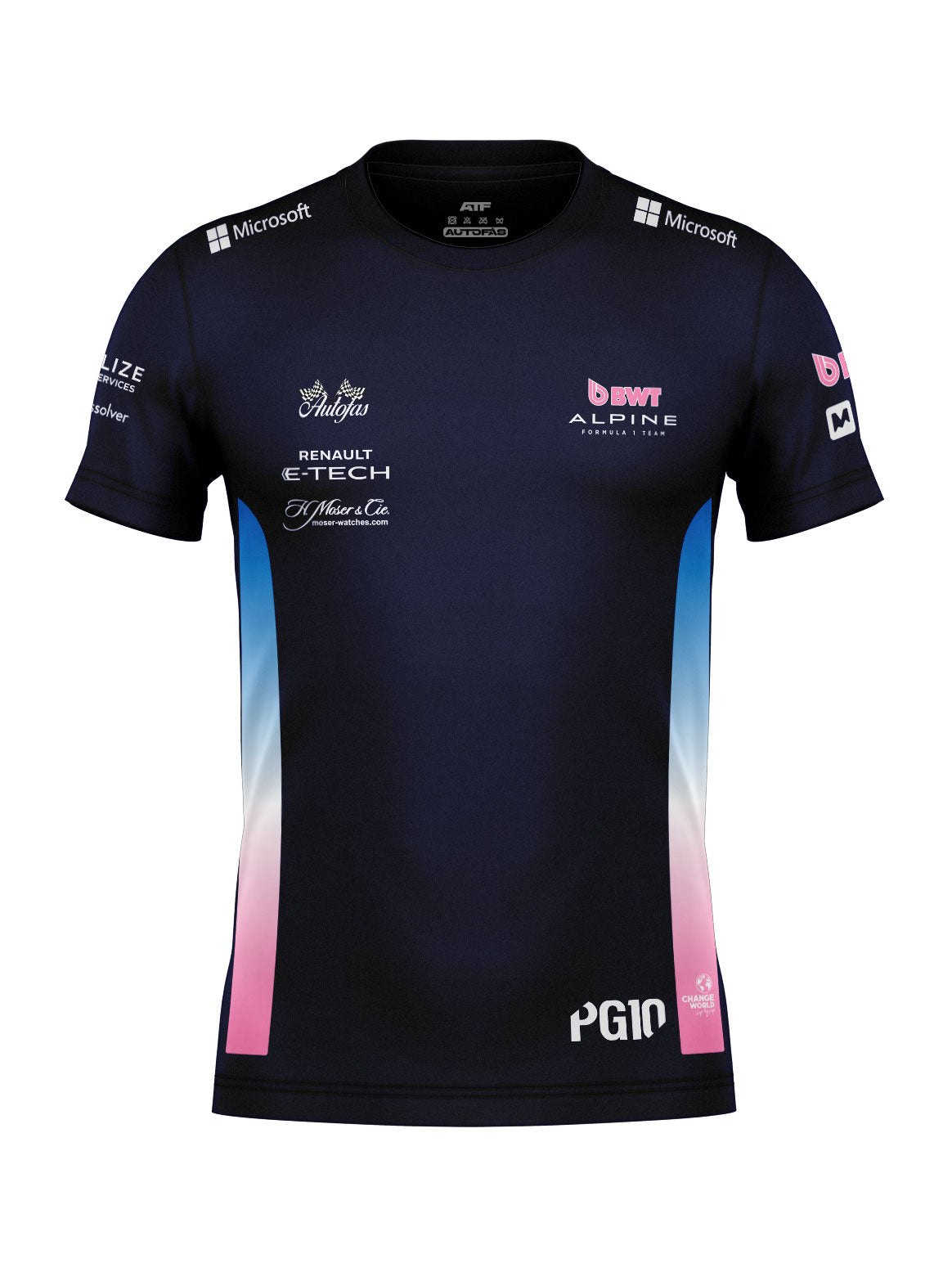 Camiseta Algodão Alpine Pierre Gasly Azul Marinho 2025