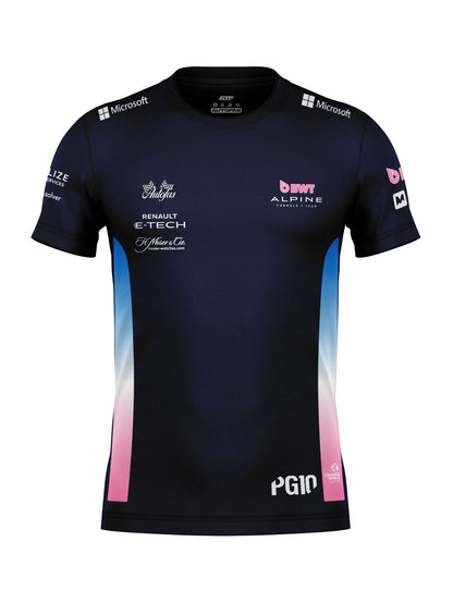 Camiseta Algodão Alpine Pierre Gasly Azul Marinho 2025
