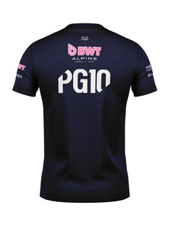 Camiseta Algodão Alpine Pierre Gasly Azul Marinho 2025