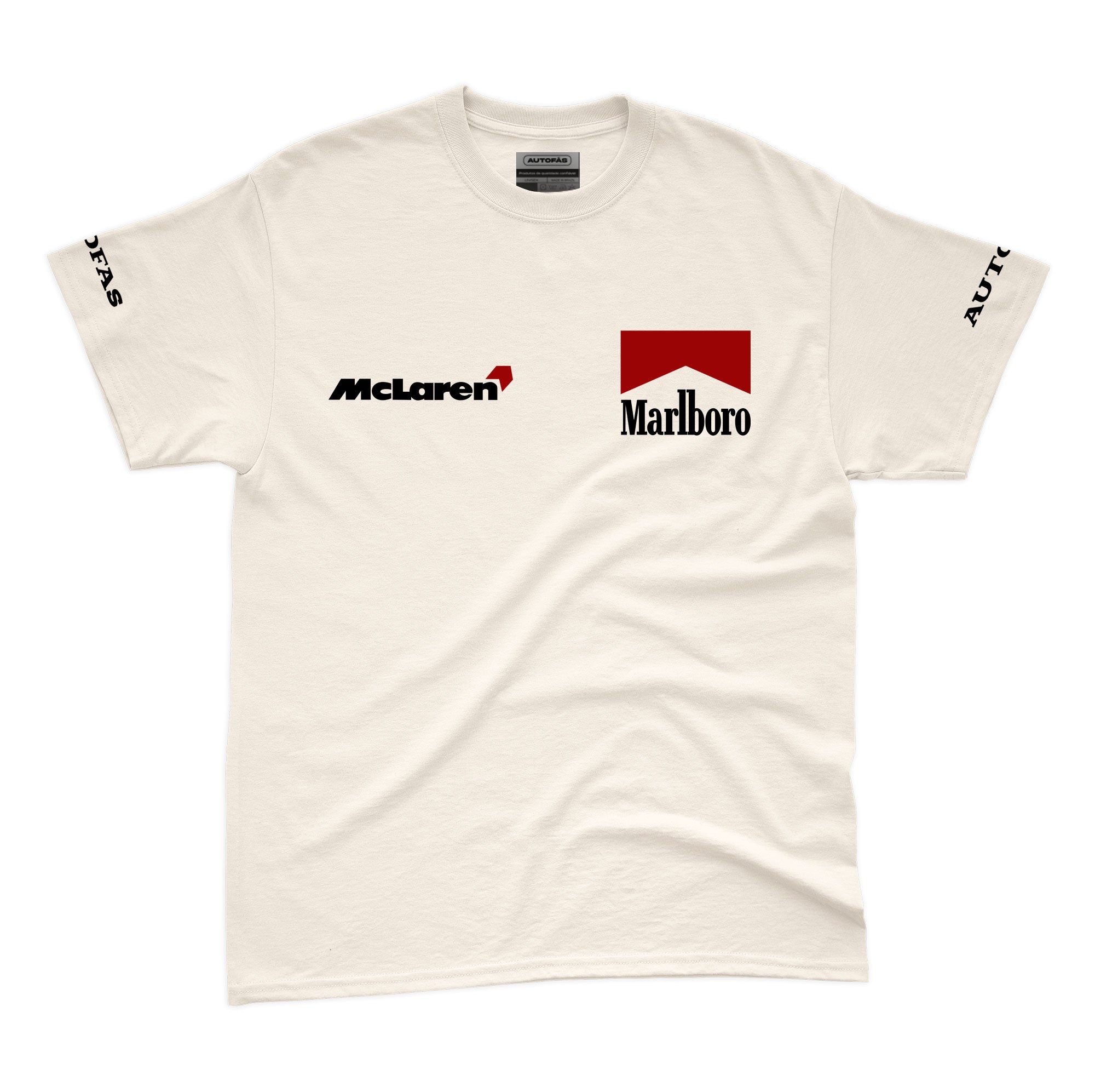 Camiseta Mclaren Marlboro Retrô anos 90 Off White
