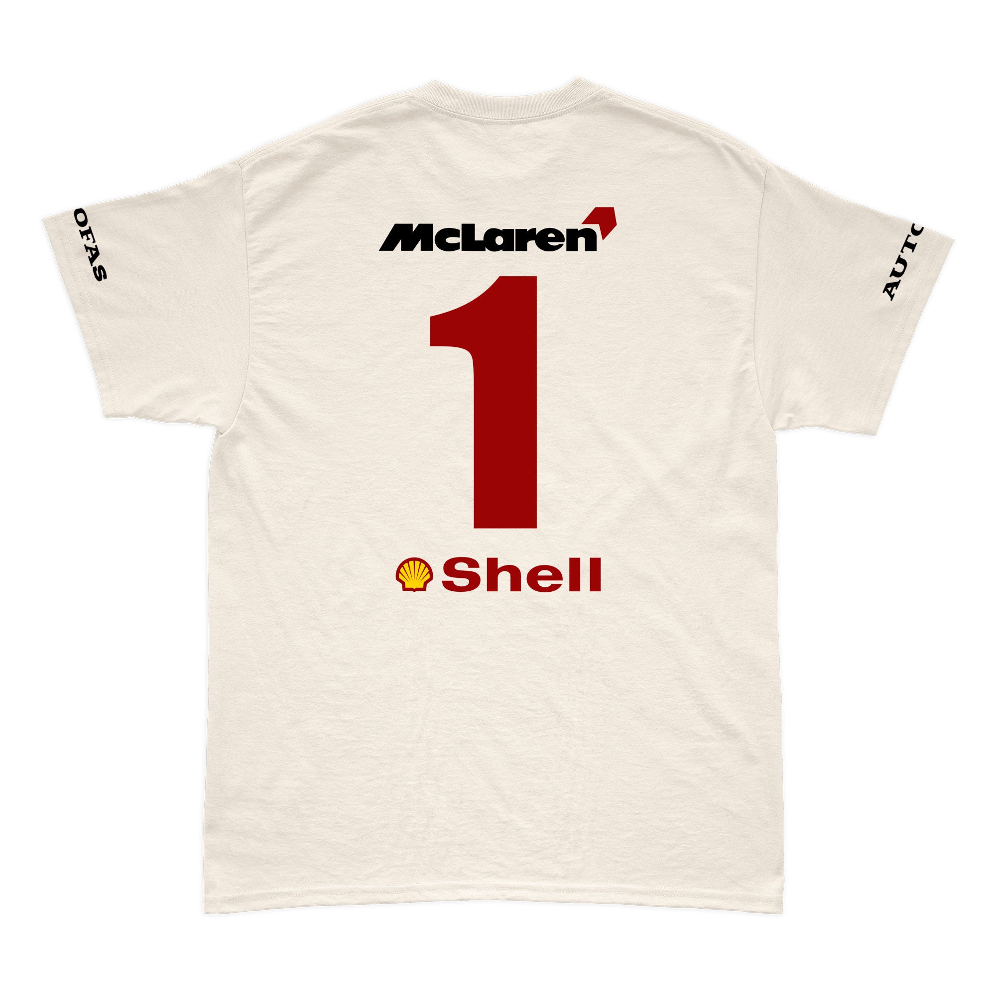Camiseta Mclaren Marlboro Retrô anos 90 Off White