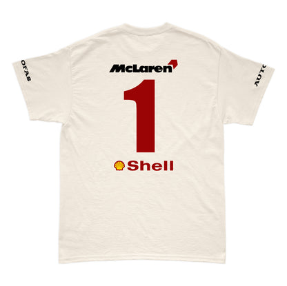 Camiseta Mclaren Marlboro Retrô anos 90 Off White