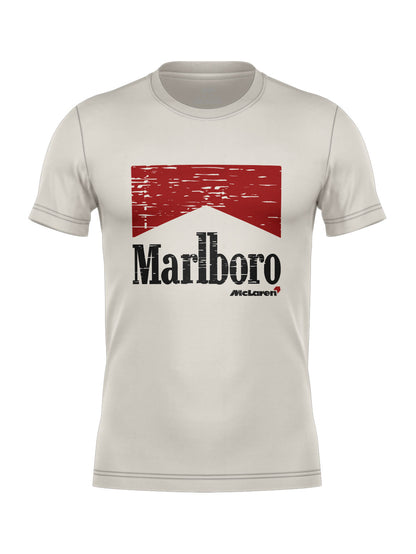 Camiseta Algodão Mclaren Marlboro Vintage anos 90 Off White