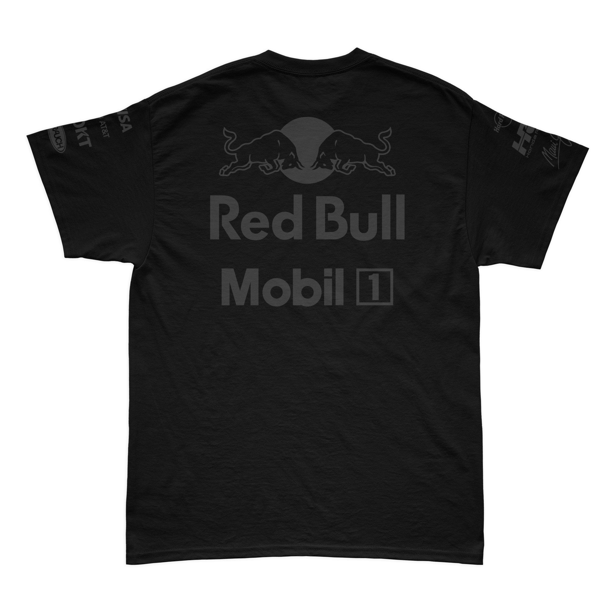 Camiseta Red Bull 2025 Max Verstappen All Black
