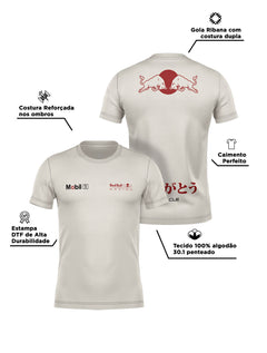 Camiseta Red Bull Turquia 2021 Off White Algodão