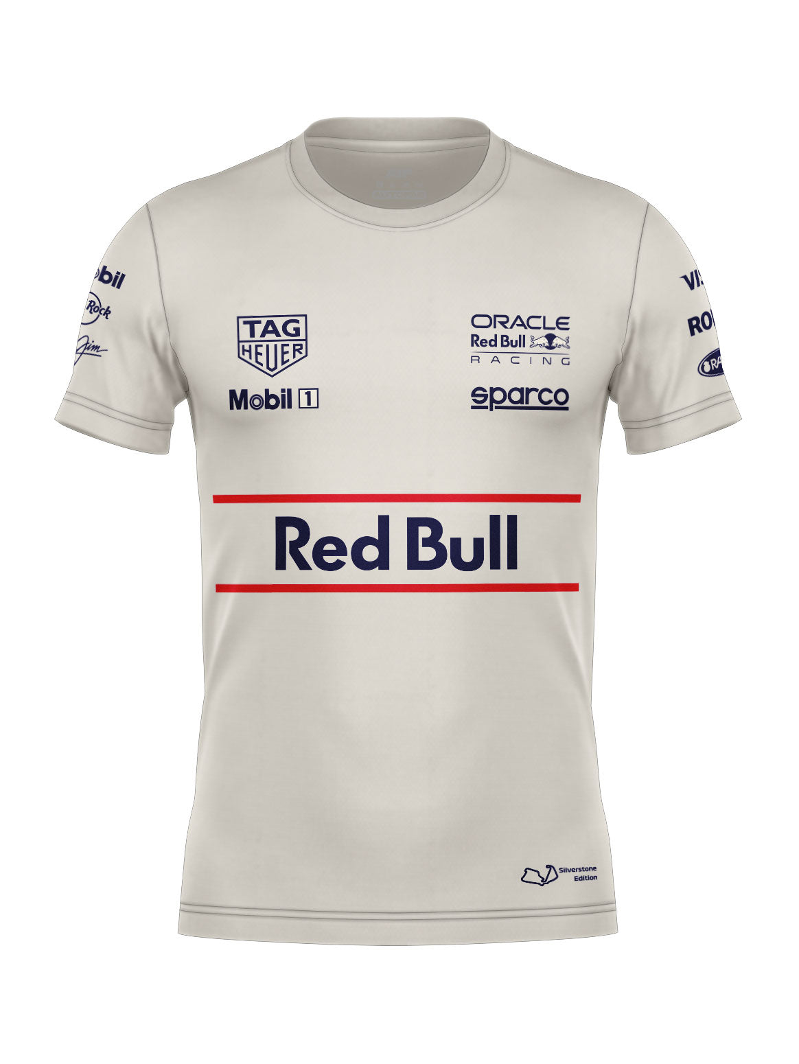 Camiseta Algodão Silverstone Edition Red Bull Off White 2025