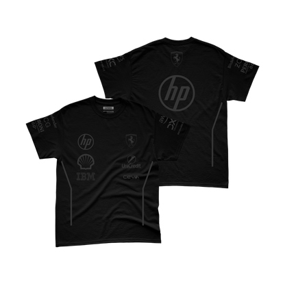 Camiseta Ferrari Equipe All Black 2025 Preto
