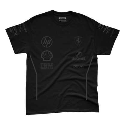 Camiseta Ferrari Equipe All Black 2025 Preto