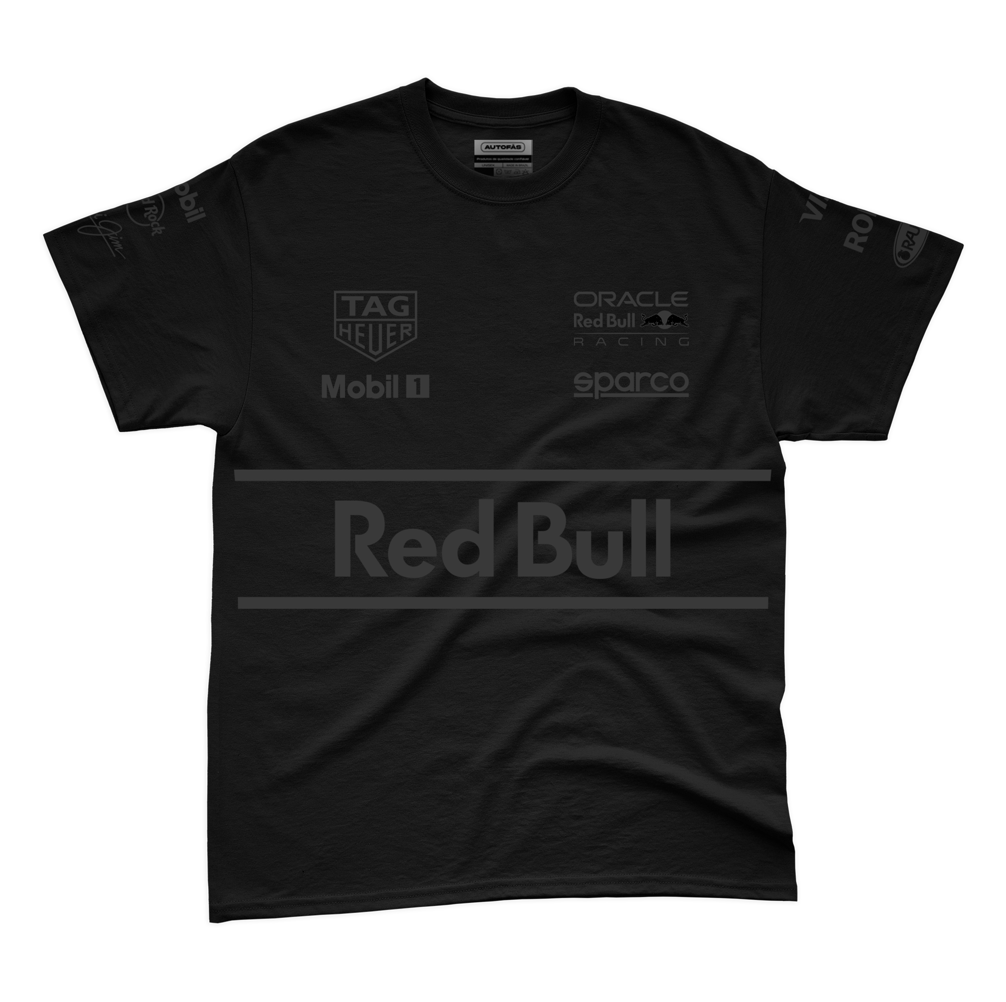 Camiseta RedBul Equipe All Black Preto