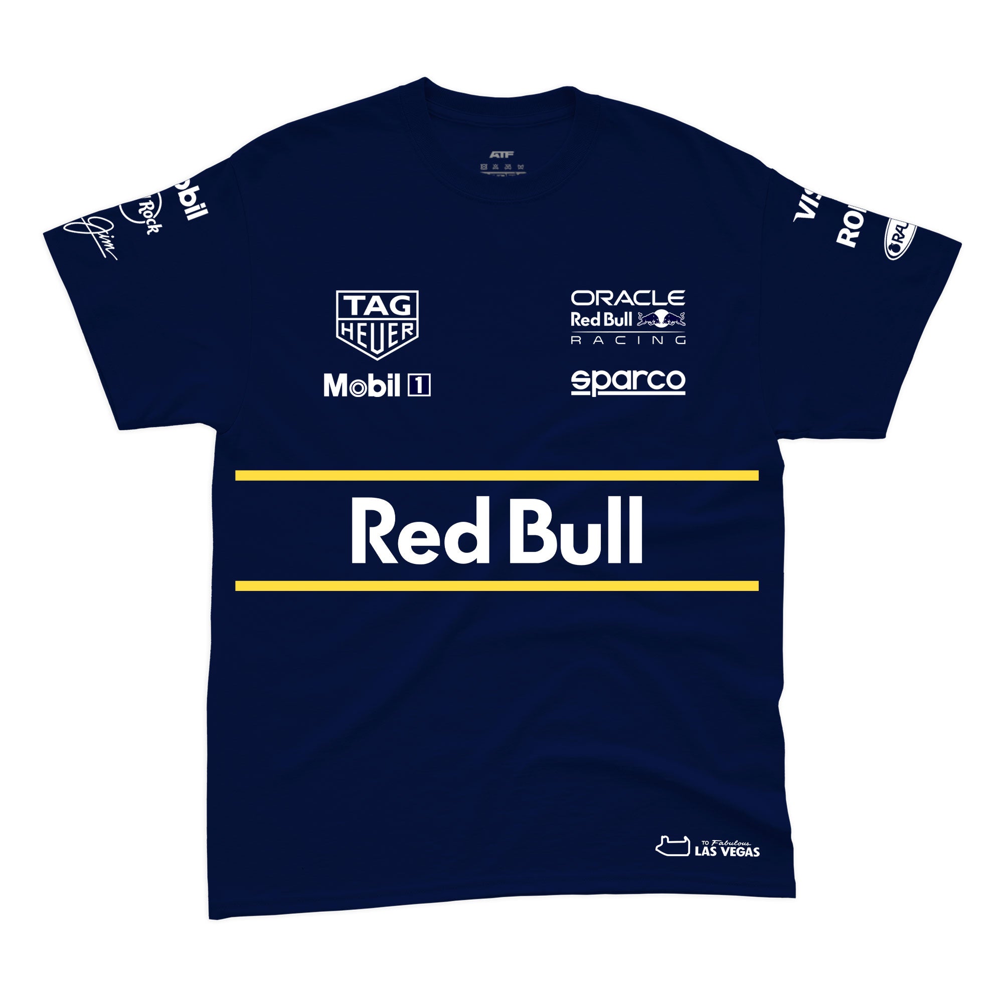 Camiseta Algodão Red Bull Verstappen Las Vegas 2025