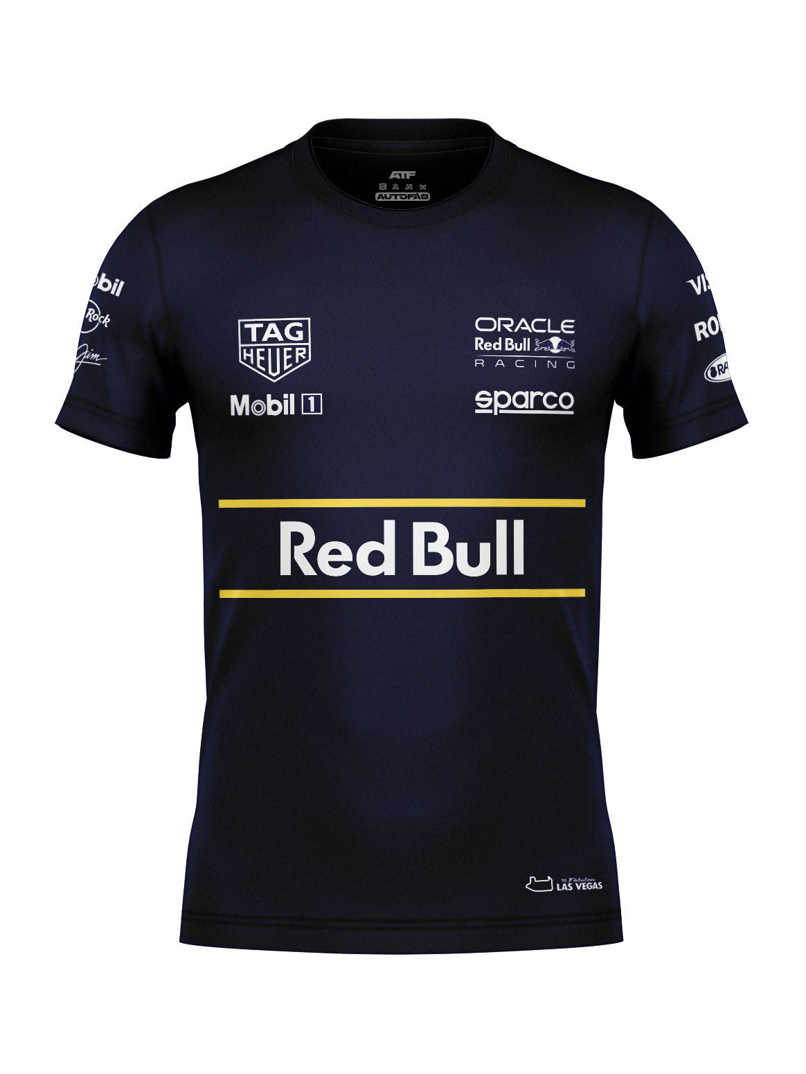 Camiseta Algodão Red Bull Verstappen Las Vegas 2025