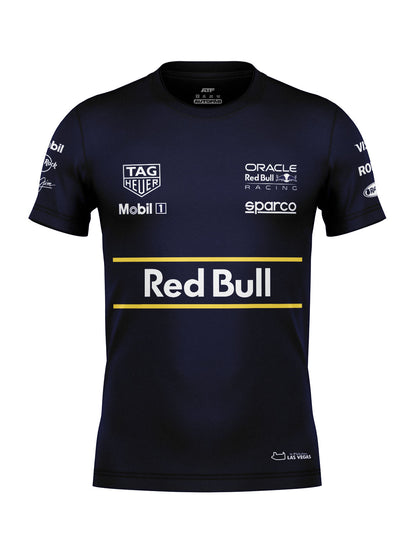 Camiseta Algodão Red Bull Verstappen Las Vegas 2025