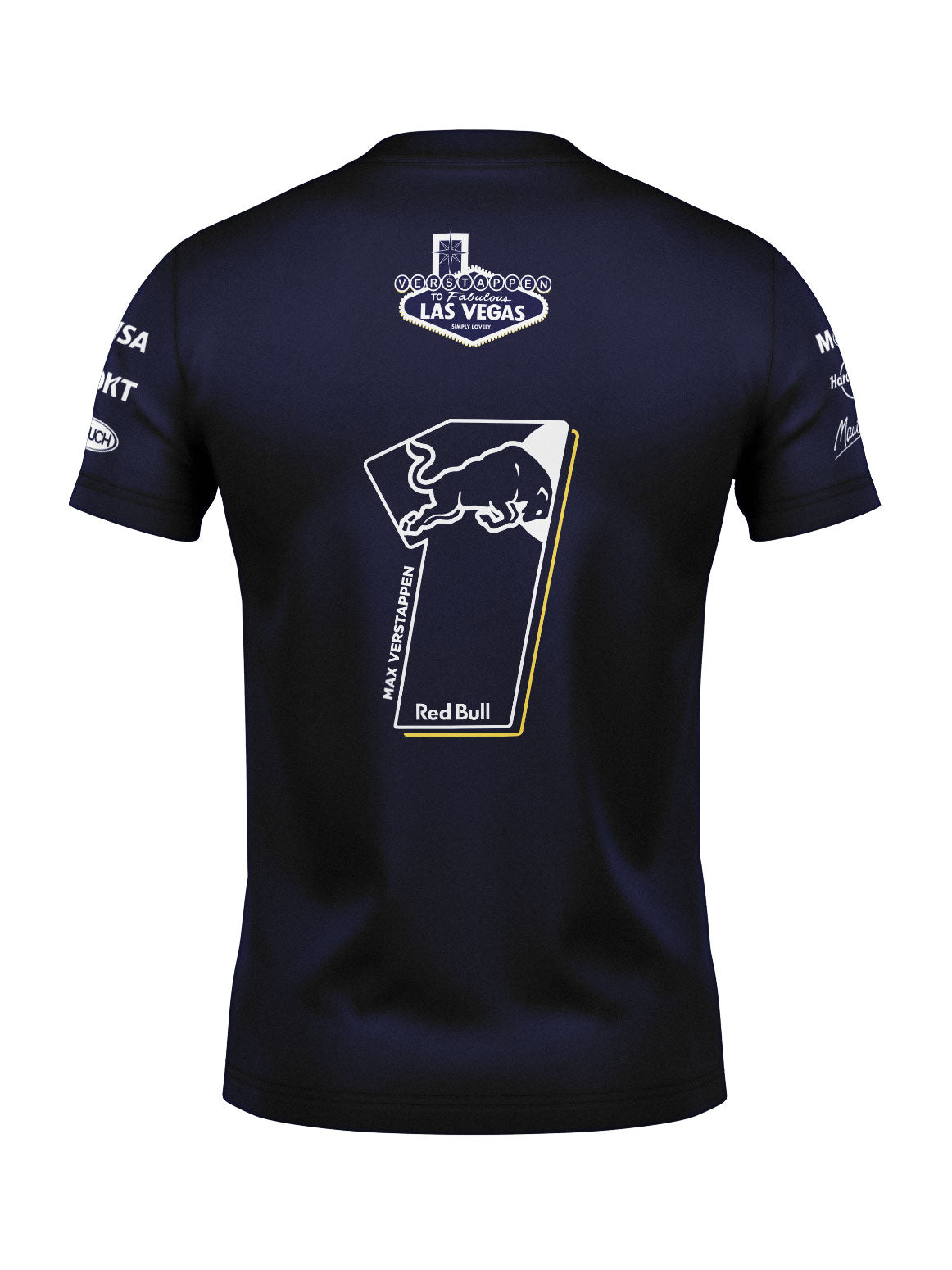 Camiseta Algodão Red Bull Verstappen Las Vegas 2025