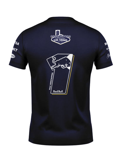 Camiseta Algodão Red Bull Verstappen Las Vegas 2025