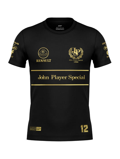 Camiseta Algodão Lotus John Player 80s Preto 2025
