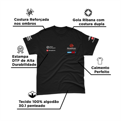 Camiseta Algodão Kevin Magnussen Haas F1 2024 Preta