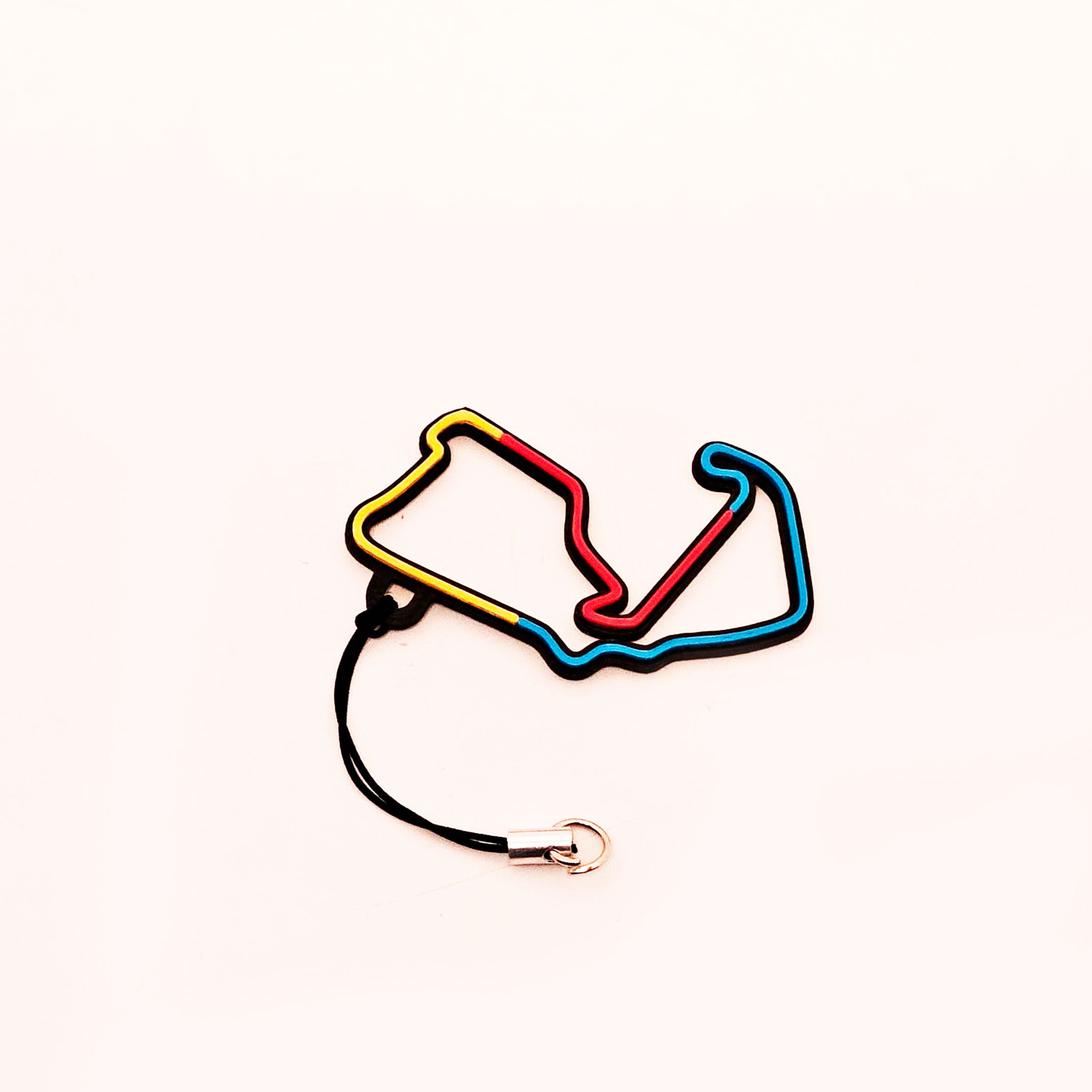 Chaveiro Circuito Silverstone Multicolorido 3D