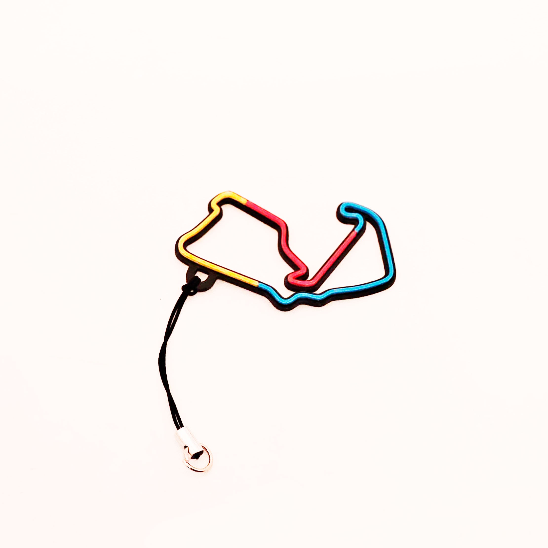 Chaveiro Circuito Silverstone Multicolorido 3D