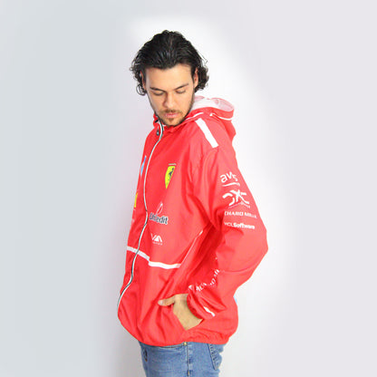 PRÉ VENDA - Jaqueta Corta Vento Charles Leclerc Ferrari 2025
