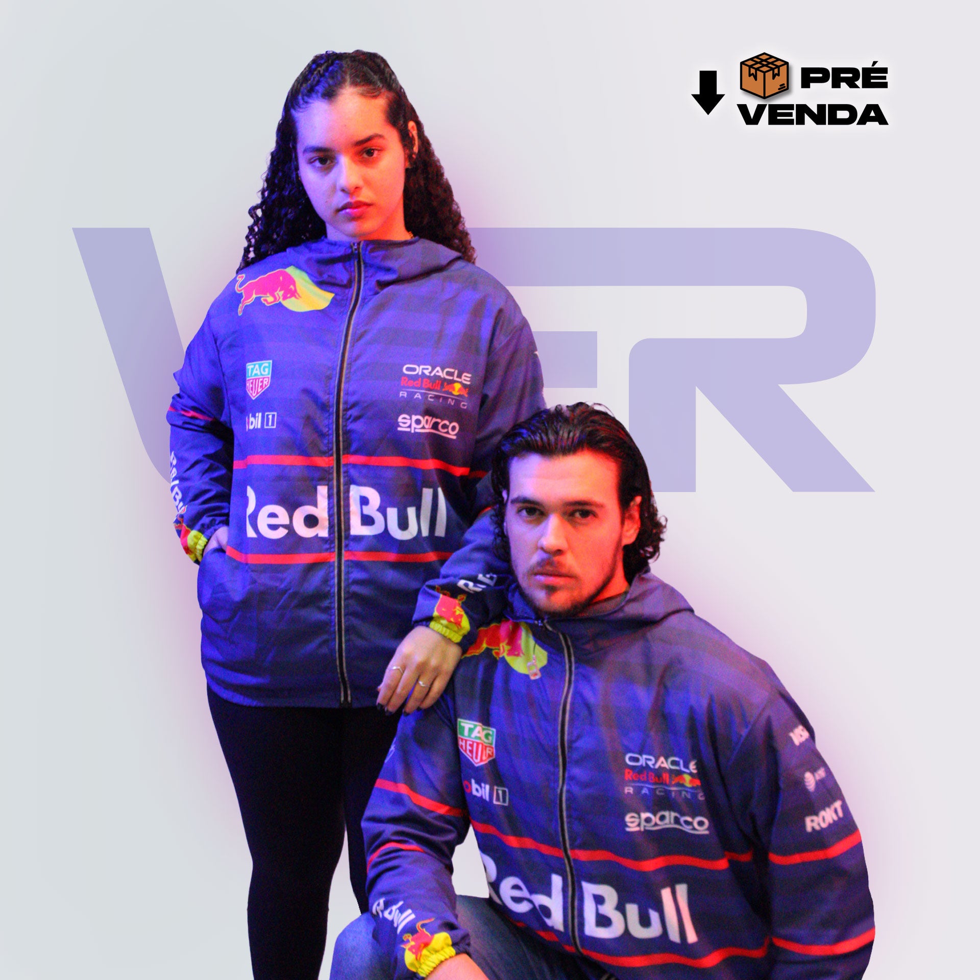 PRÉ VENDA - Jaqueta Corta Vento Max Verstappen Red Bull 2025