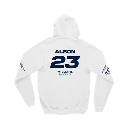 Moletom Canguru Williams Branco 2024 Alex Albon