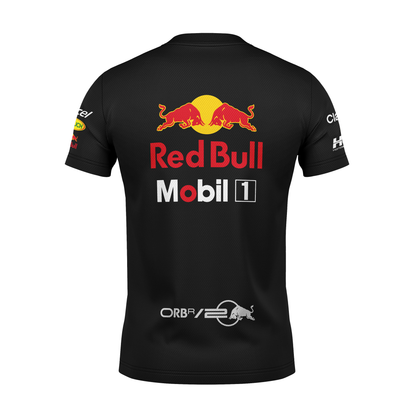 Camiseta DryFit  Max Verstappen Red Bull Racing 2024 Preta