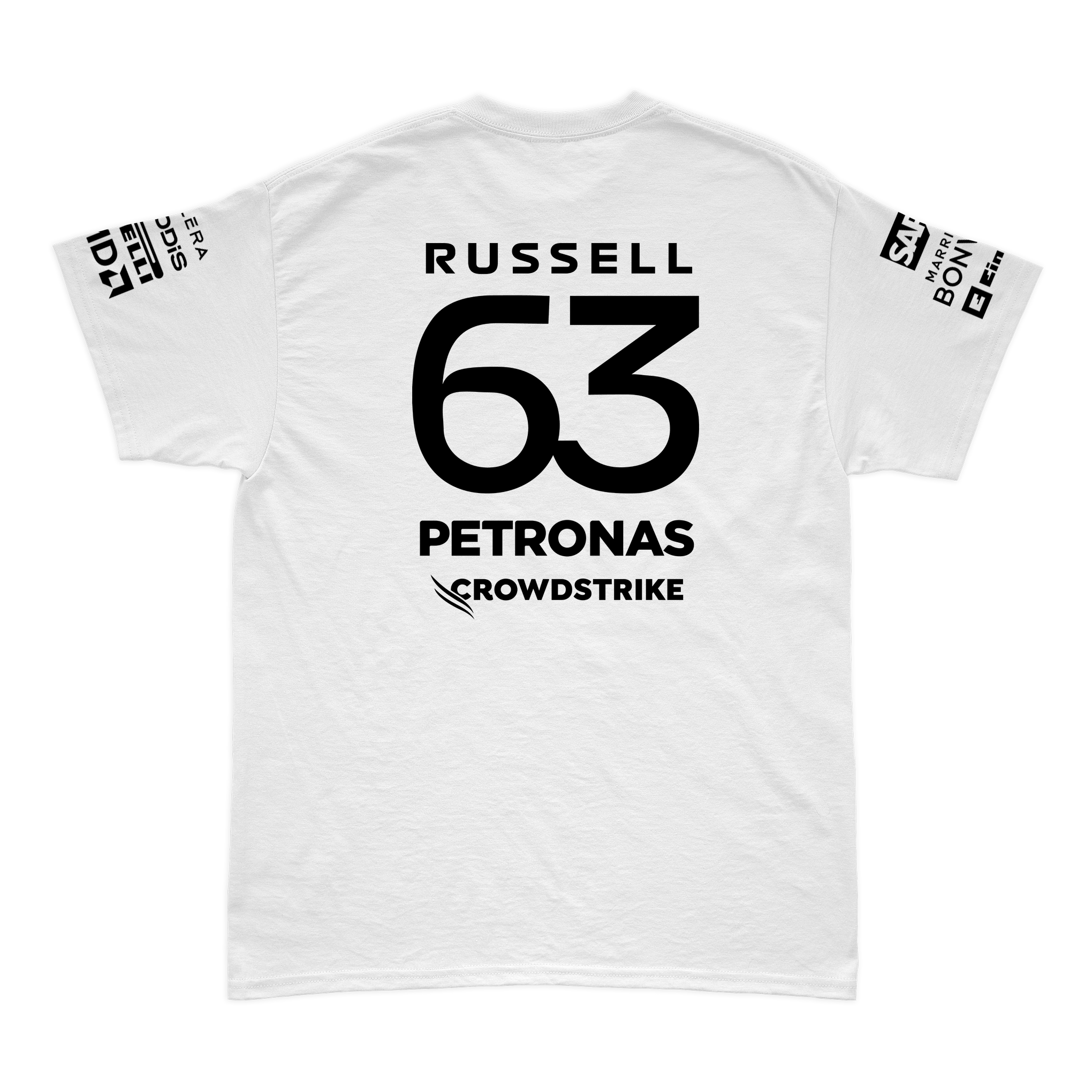 Camiseta Algodão Mercedes 2024 Branca George Russell