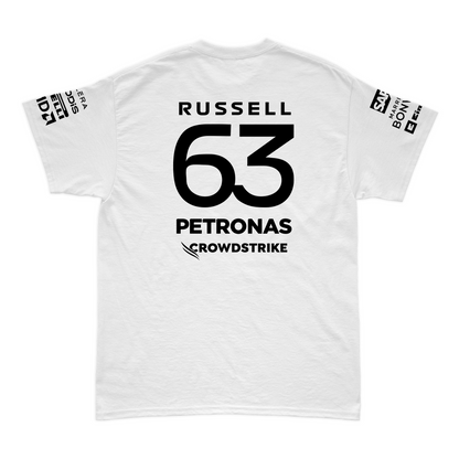 Camiseta Algodão Mercedes 2024 Branca George Russell