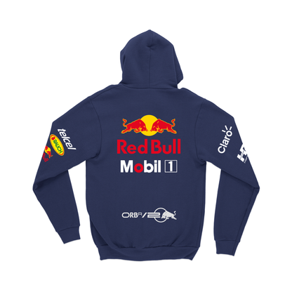 Moletom Canguru Red Bull Azul Marinho 2024 Max Verstappen