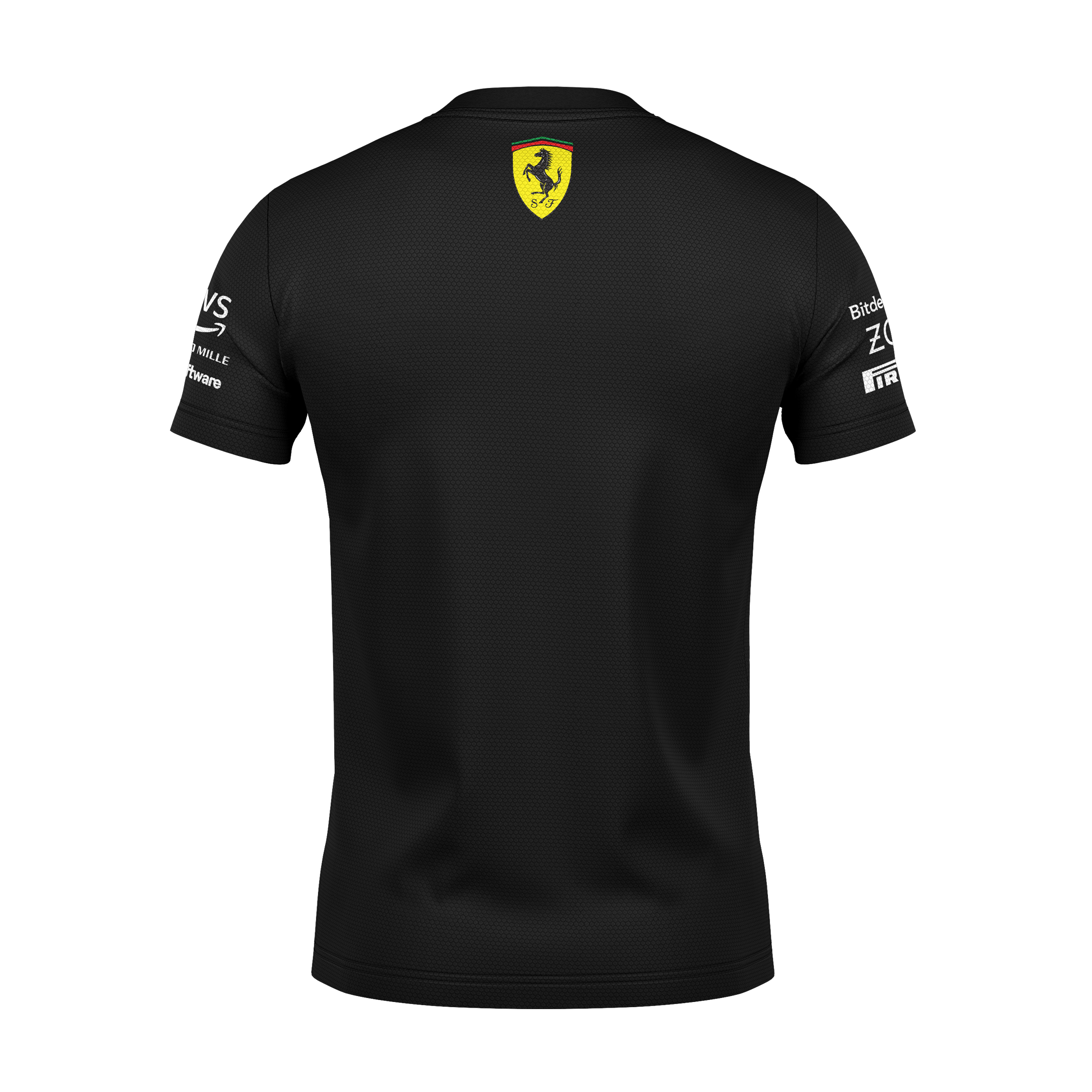 Camiseta DryFit Scuderia Ferrari 2024 Preta