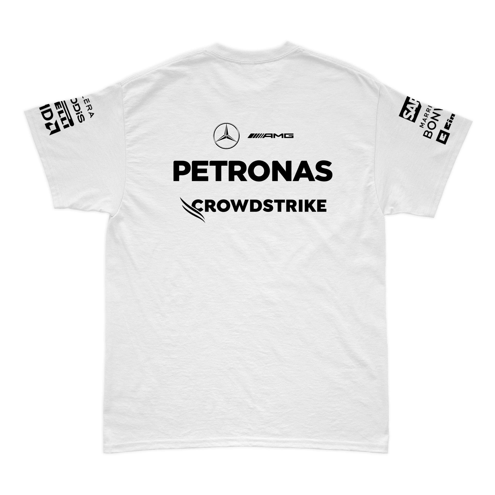 Camiseta Algodão Mercedes 2024 Branca