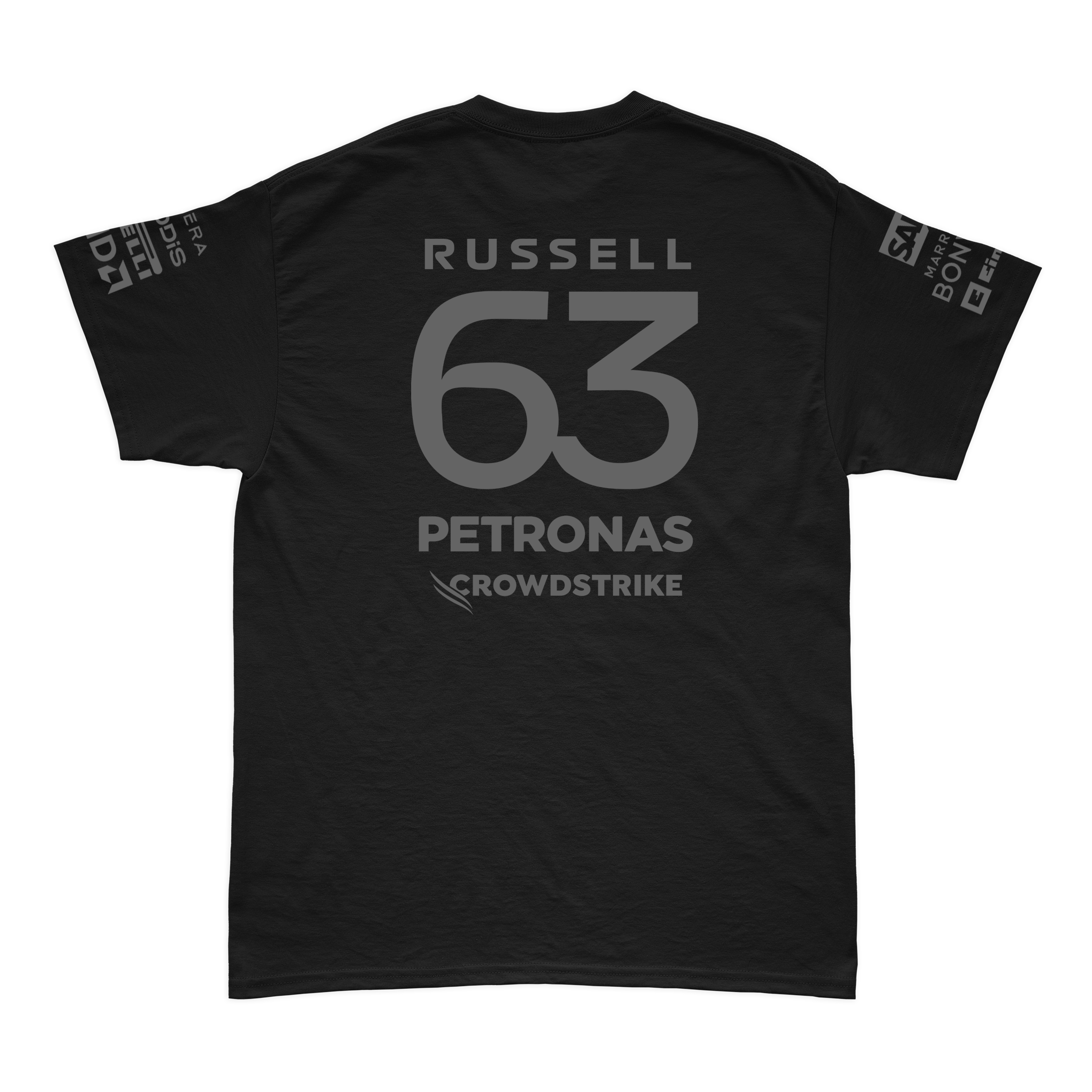 Camiseta Algodão Mercedes 2024 All Black George Russell