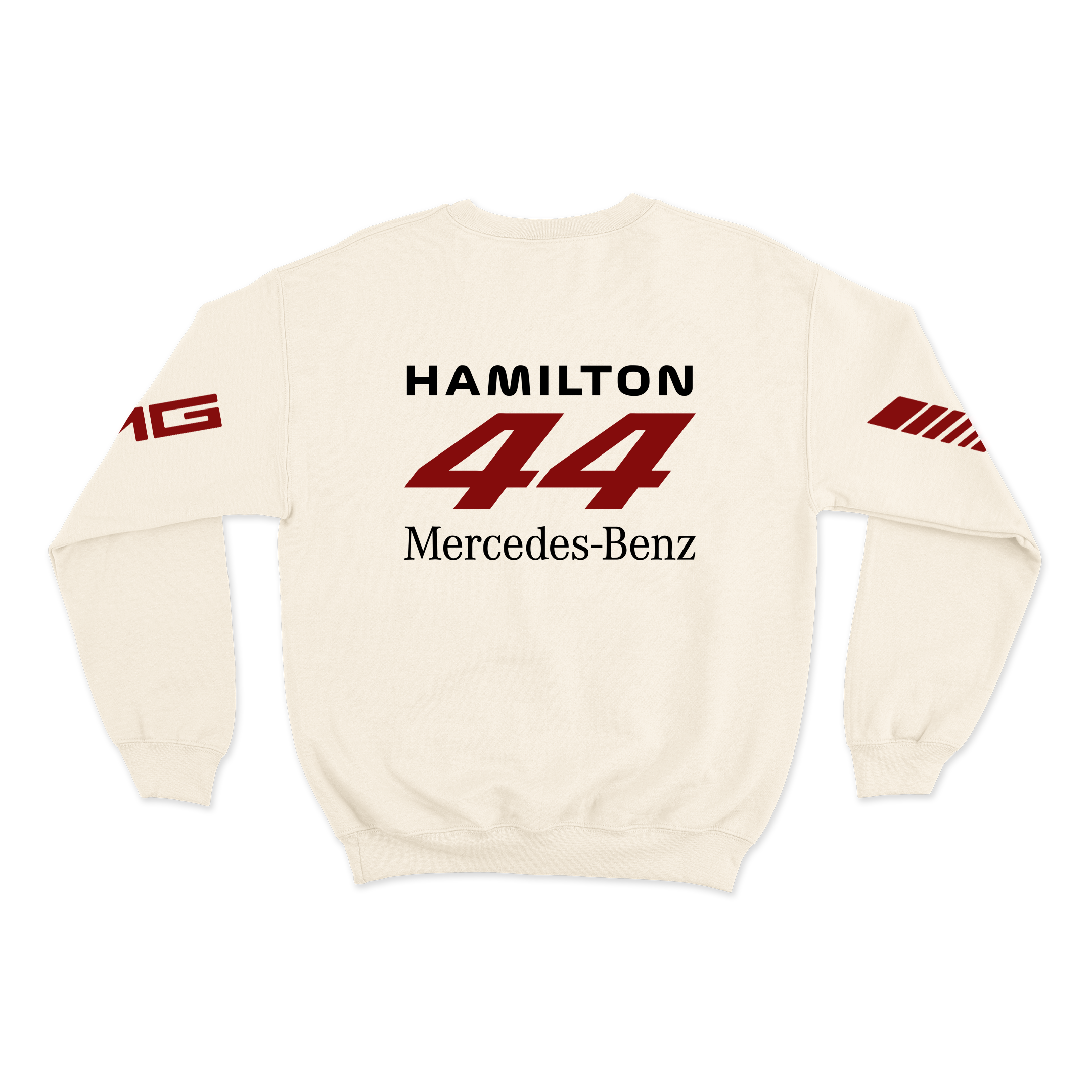 Moletom Hamilton Mercedes Retrô Off White