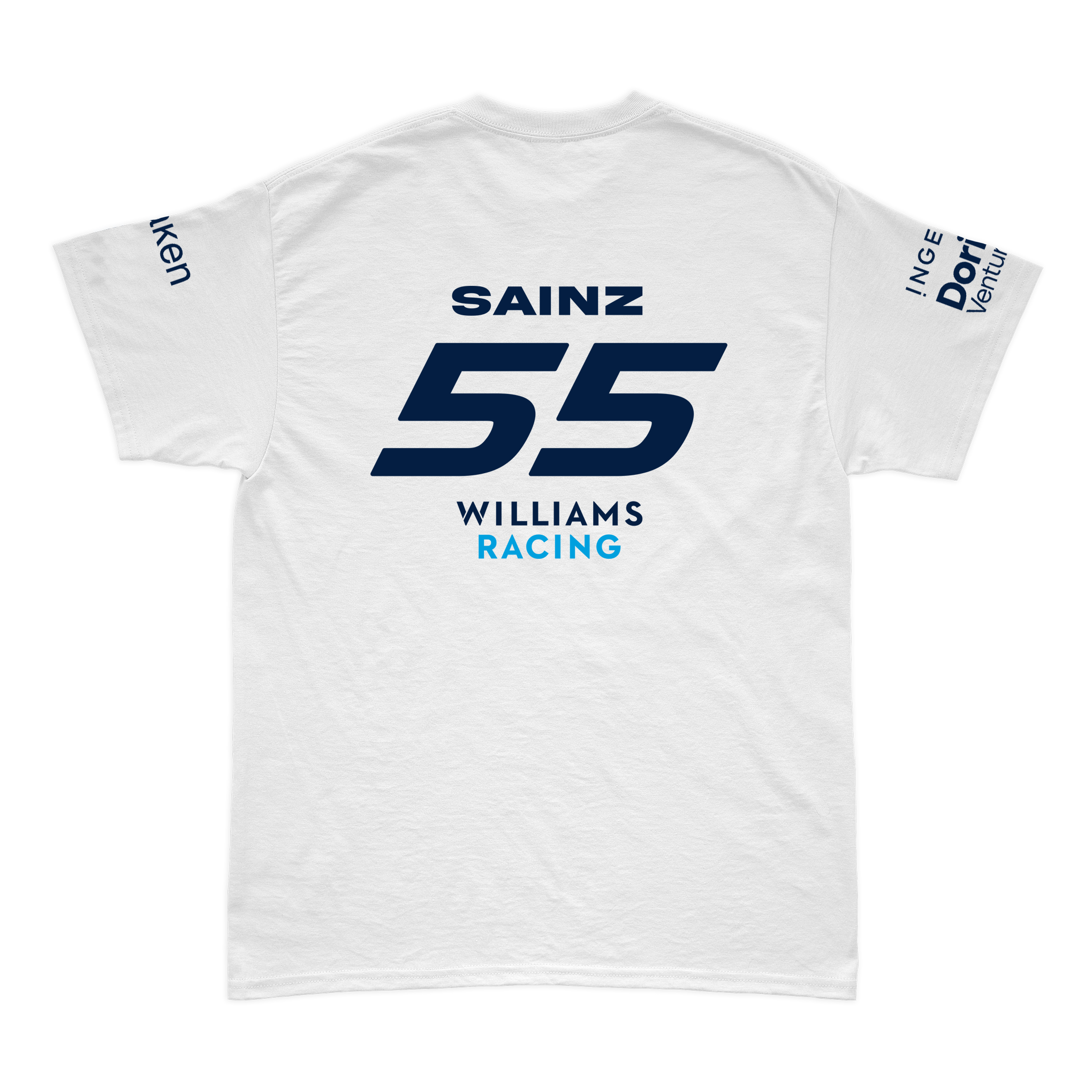 Camiseta Algodão Carlos Sainz Williams Racing Branco