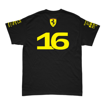 Camiseta Algodão Charles Leclerc Ferrari Edição Especial Monza 2024 SALDÃO FV