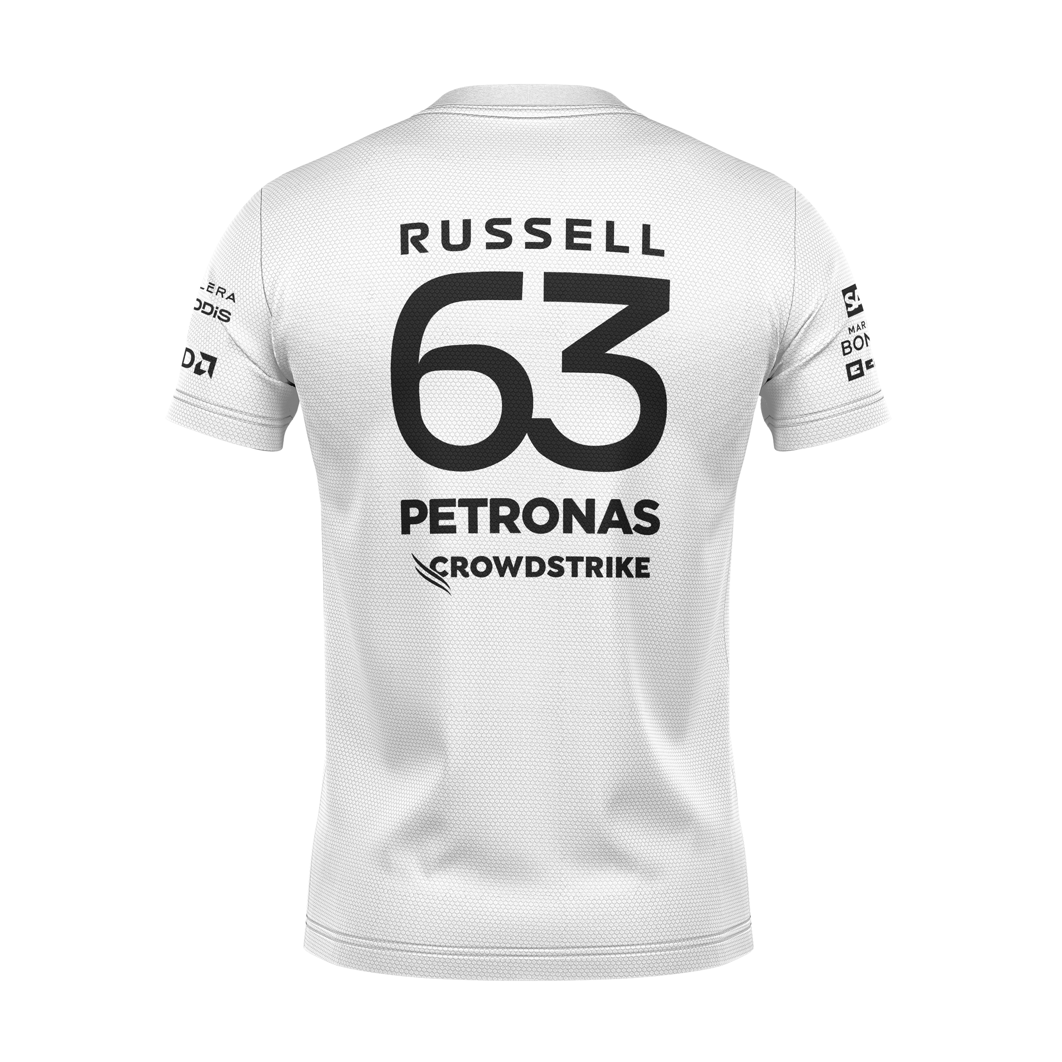 Camiseta DryFit Mercedes 2024 Branca George Russell