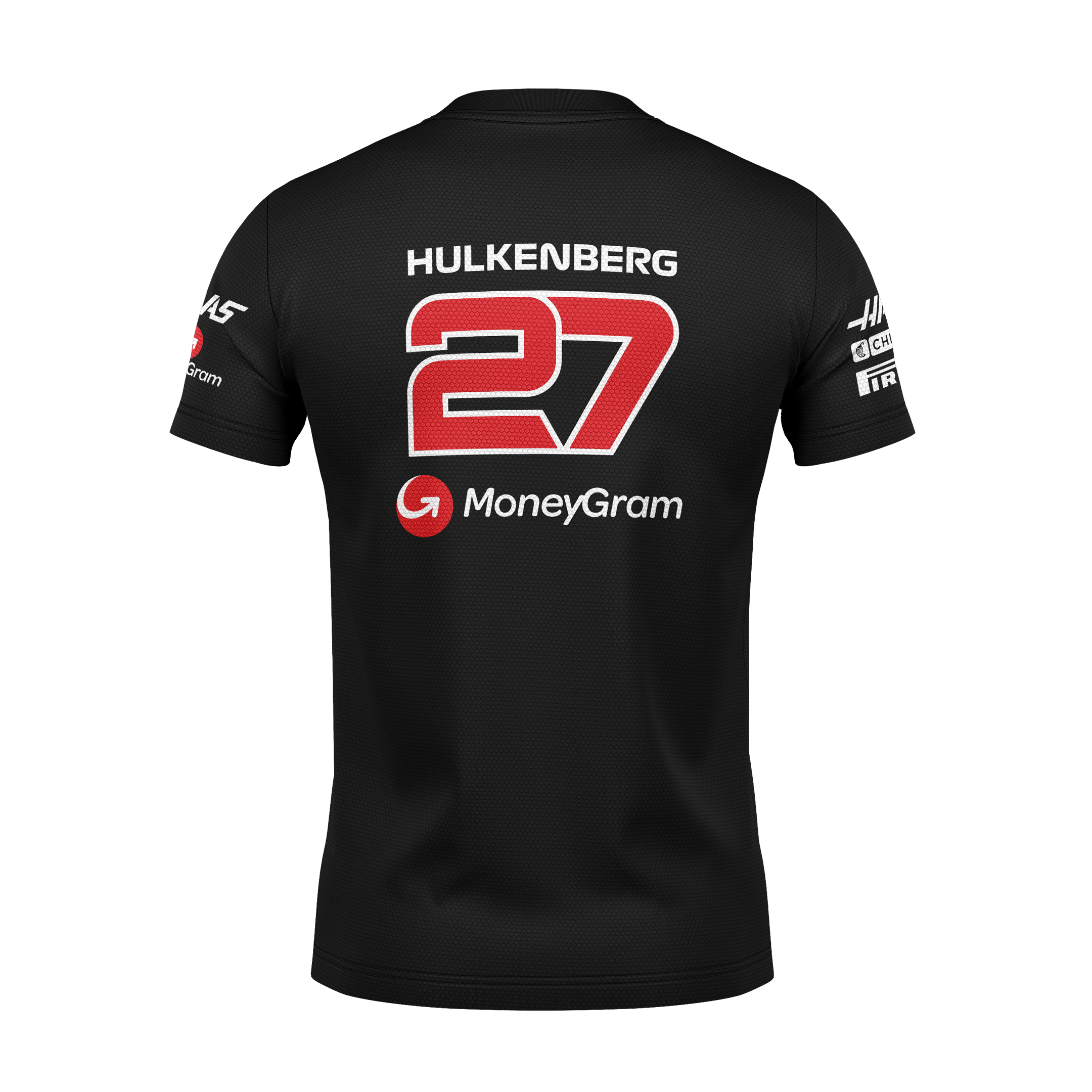 Camiseta DryFit Nico Hulkenberg Haas F1 2024 Preta