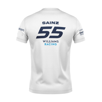 Camiseta DryFit Carlos Sainz Williams Racing Branca