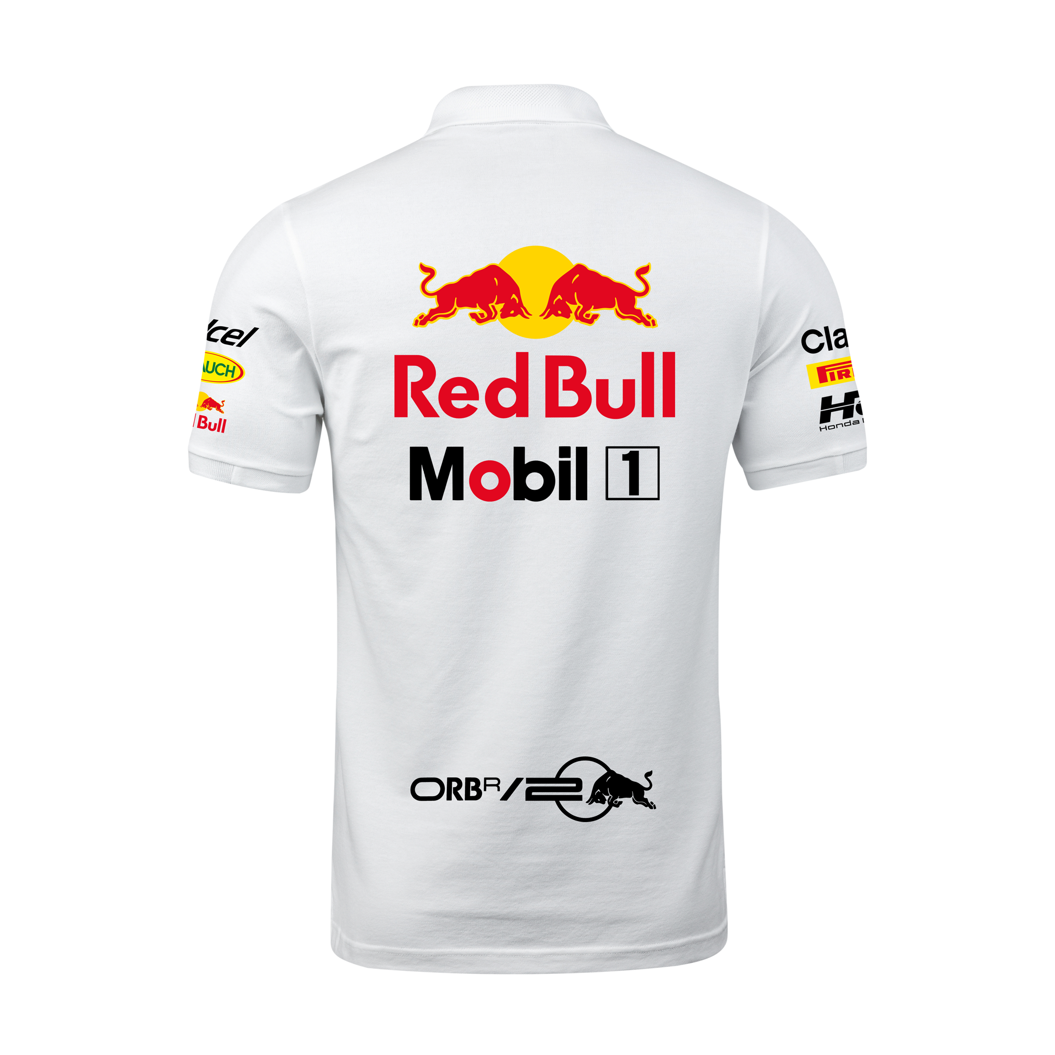 Camisa Polo Max Verstappen Red Bull Racing 2024 Branca