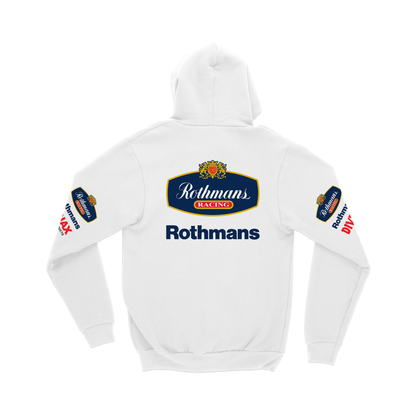 Moletom Canguru Wlliams Retrô Rothmans Racing Branco