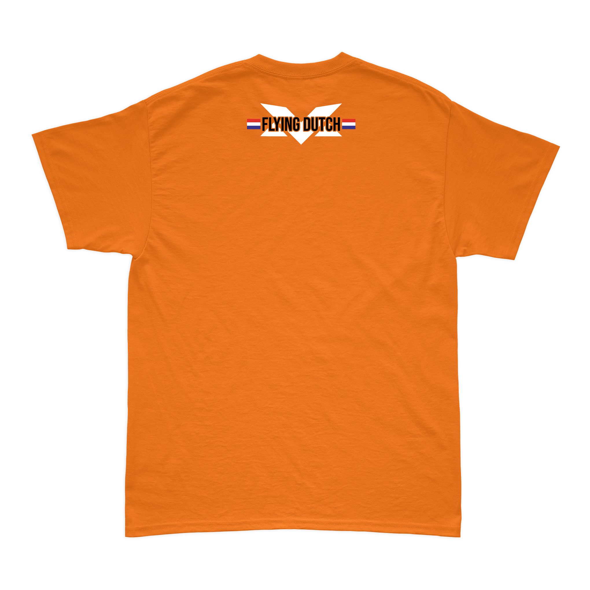 Camiseta Algodão Max Verstappen Flying Dutch Laranja V2