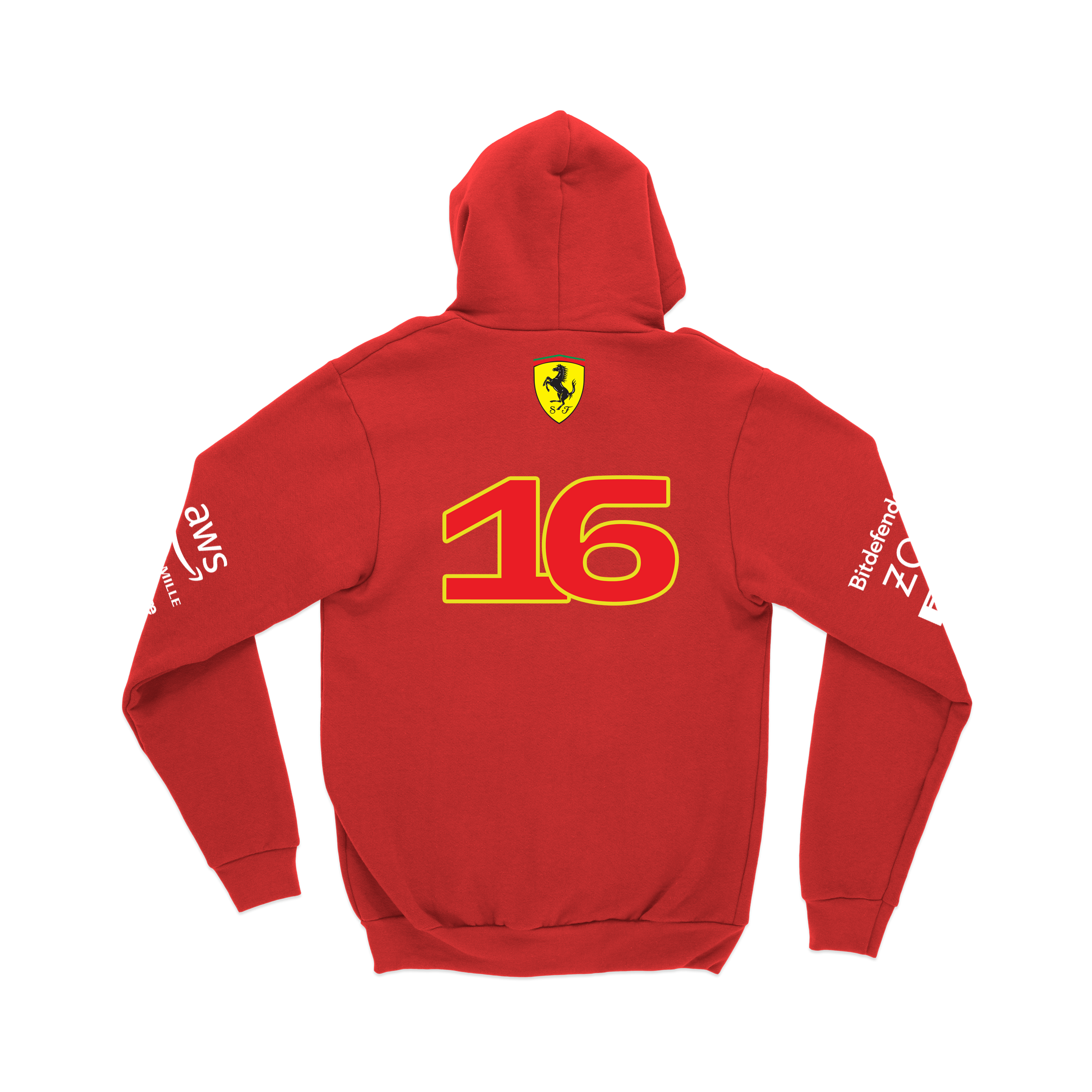 Moletom Canguru Ferrari Vermelho 2024 Charles Leclerc