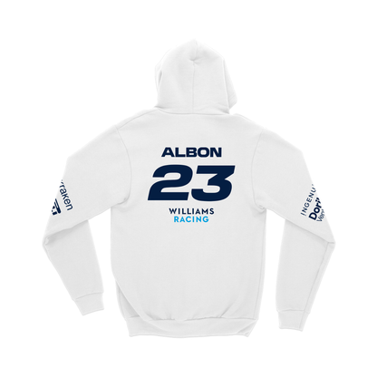 Moletom Canguru Williams Branco 2024 Alex Albon