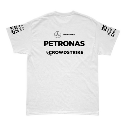 Camiseta Algodão Mercedes 2024 Branca