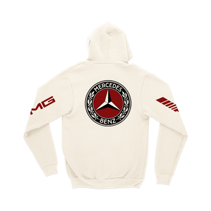 Moletom Canguru Mercedes AMG Retrô Logo Off White