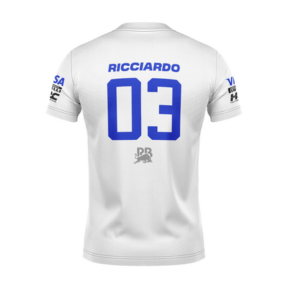 Camiseta DryFit Visa Racing Bulls Daniel Ricciardo Branca 2024